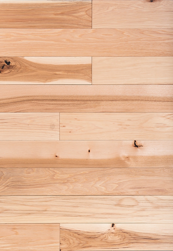 Hickory 90 ploché masívne drevené podlahy